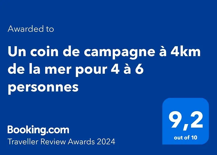 Un Coin De Campagne A 4Km De La Mer Pour 4 A 6 Personnes